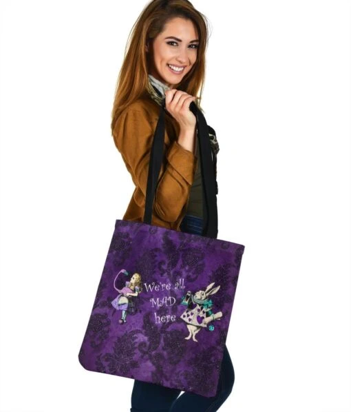 We're All Mad Here - Cloth Tote Bag - Image 5