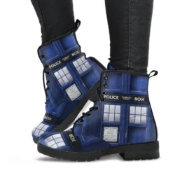 Dr Who Tardis Boots, FREE Shipping