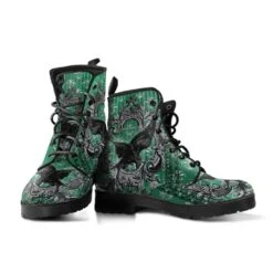 RAVEN Gothic Green, Vegan Women's Boots, FREE Shipping -Vintage Veil Clothing Store front 3 1024x1024 2x 76136574 01e2 461f a0fe 53ea9c1e1360