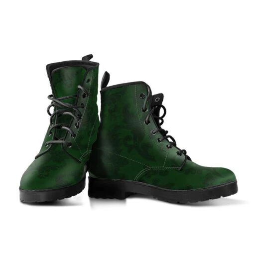 Green Renaissance Vegan Boots, FREE Shipping - Image 3