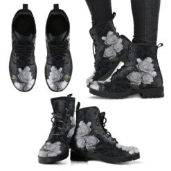 Gothic White Roses Vegan Boots, FREE Shipping -Vintage Veil Clothing Store front 4 1024x1024 2x 478f0a67 ce84 40db 9efa 405ea0869ea2
