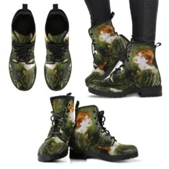 Pre-Raphaelite Green Vegan Boots, FREE Shipping -Vintage Veil Clothing Store front 4 1024x1024 2x 7e749c7a b071 4aa6 bf7d 333a6250a2a3