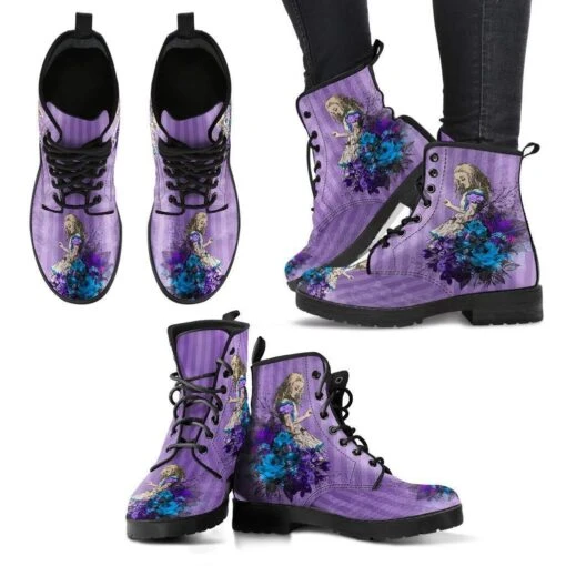 Lilac Alice, Vegan Boots, FREE Shipping - Image 4