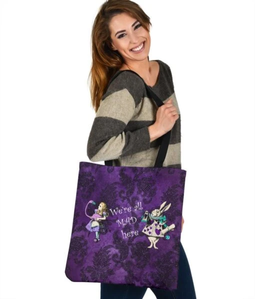 We're All Mad Here - Cloth Tote Bag - Image 3