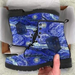 Van Gogh & The Doctor Vegan Boots, FREE Shipping -Vintage Veil Clothing Store front 5 1024x1024 2x 39fd69e4 87ab 4924 b91b 1100437a90c3