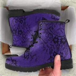 Gothic Lace Purple Vegan Boots, FREE Shipping -Vintage Veil Clothing Store front 5 1024x1024 2x 4f29de31 5e49 46a0 908d e8e7a4e9a06f