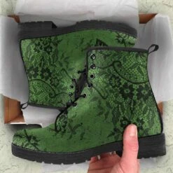 Green Black Lace, Vegan Boots, FREE Shipping -Vintage Veil Clothing Store front 5 1024x1024 2x 5322a232 da8f 46e7 82d8 7d3bf261b0ab