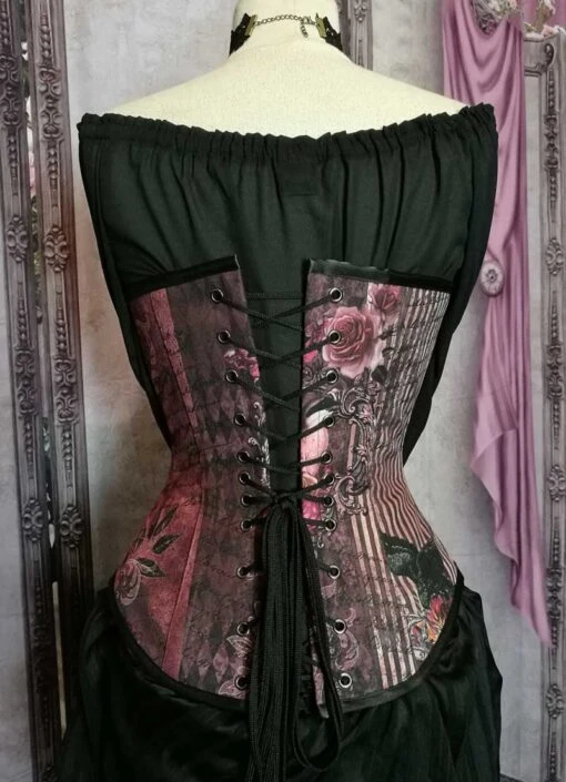 Gothic Memento Over Bust Corset, Custom Sized - Image 4