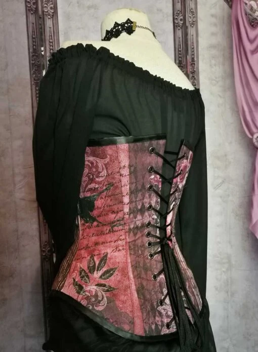 Gothic Memento Over Bust Corset, Custom Sized - Image 5