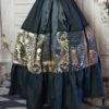Mysterious Steampunk Tea Length Skirt -Vintage Veil Clothing Store gothicsteampunktealengthskirt
