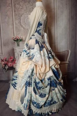 The Great Wave Victorian Corset Gown -Vintage Veil Clothing Store greatwave2