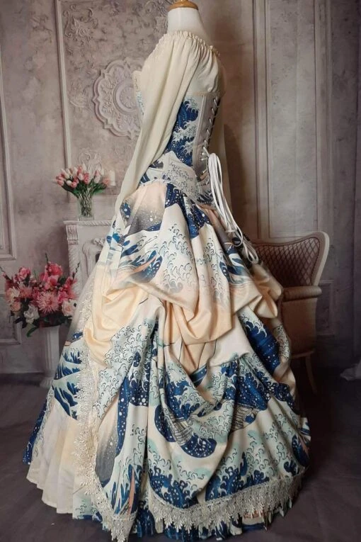 The Great Wave Victorian Corset Gown - Image 3