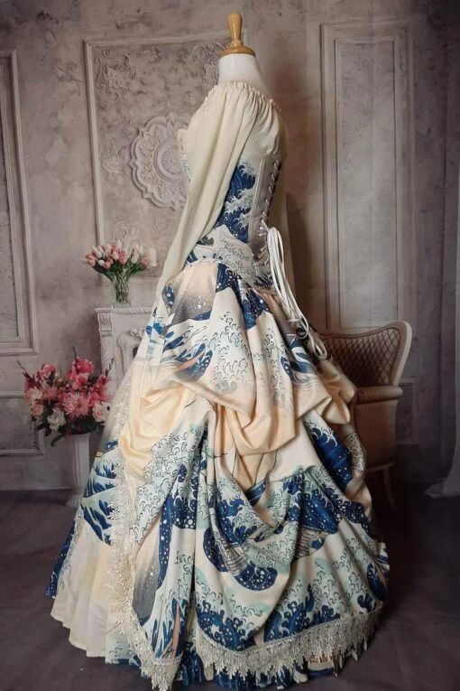 The Great Wave Victorian Corset Gown - Image 5