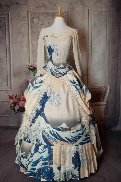 The Great Wave Victorian Corset Gown - Image 2
