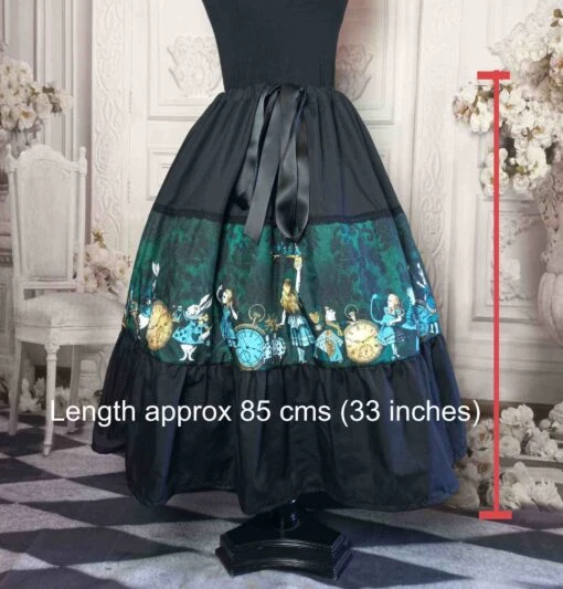 Green Alice Tea Length Skirt - Image 2