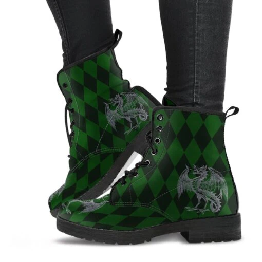 Dragon Print Boots, FREE Shipping