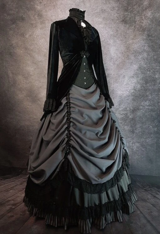 Long Black Rose Bolero, SOLD OUT - Image 9