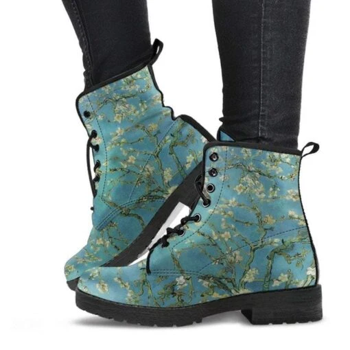 Van Gogh Almond Blossom Print Boots, FREE Shipping - Image 2