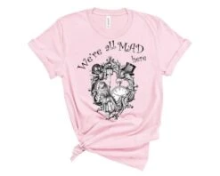 Alice In Wonderland "We're All Mad Here" T-shirt -Vintage Veil Clothing Store il 794xN.3184497536 a3nb