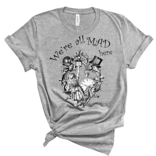 Alice In Wonderland "We're All Mad Here" T-shirt - Image 3