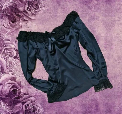 Victorian Under Corset Chemise, Long Sleeved - Image 3