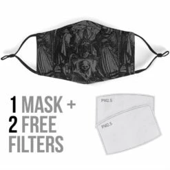 Holbein Dance Of Death- Washable Face Mask -Vintage Veil Clothing Store may78.4