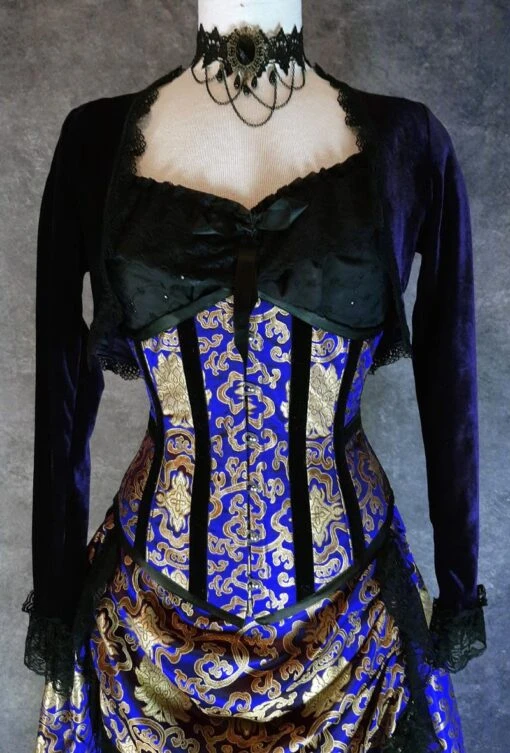 Royal Blue Under Bust Corset
