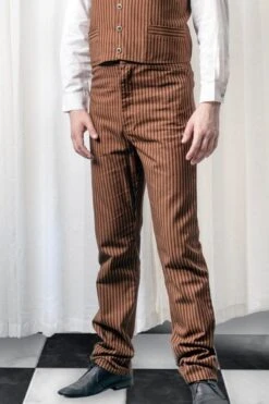 Original Outlaw Trousers - Tan, SOLD OUT -Vintage Veil Clothing Store originaloutlawtanclose