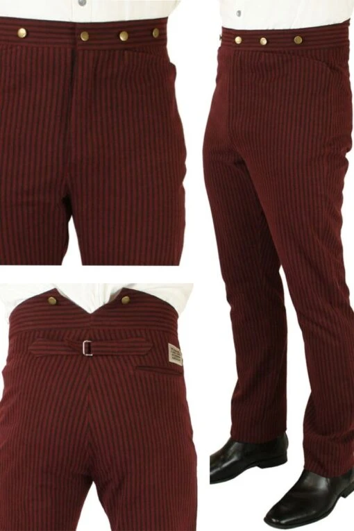 Original Outlaw Trousers - Dark Red, 36, 46" - Image 2