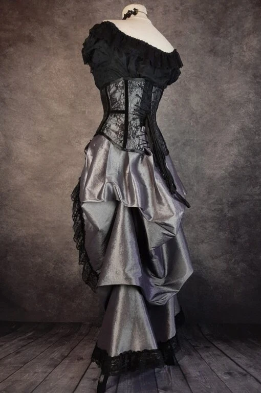 Silvery Moon Victorian Bustle Skirt - Image 4