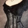 Silver Pandora Under Bust Corset -Vintage Veil Clothing Store pandora silver sf close
