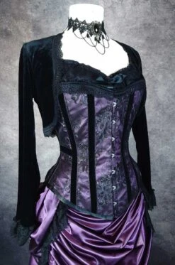 Pandora Venus Over Bust Corset, Custom Sized -Vintage Veil Clothing Store pandora venus amethyst side