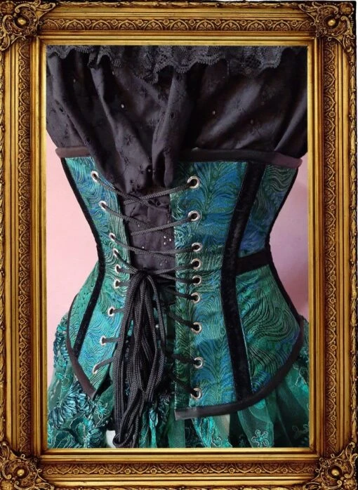 Jewelled Peacock Under Bust Corset - Image 2