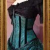 Jewelled Peacock Under Bust Corset -Vintage Veil Clothing Store peacock corset side front 0fa2ab11 77d0 4acf b6e9 779c5eb8ed30