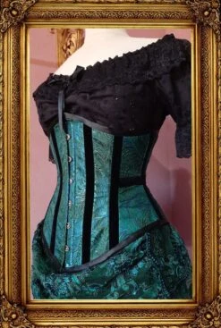 Jewelled Peacock Under Bust Corset