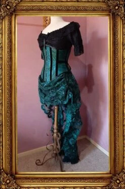 Jewelled Peacock Under Bust Corset -Vintage Veil Clothing Store peacock side front no skirt 4d9f28bb 8790 400b 9fe8 73900322a4d7