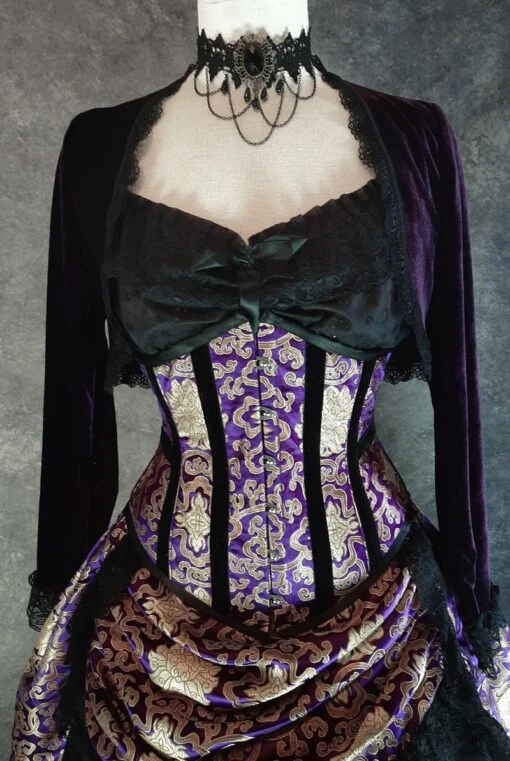 Amethyst Velvet Bolero Shrug - Image 3