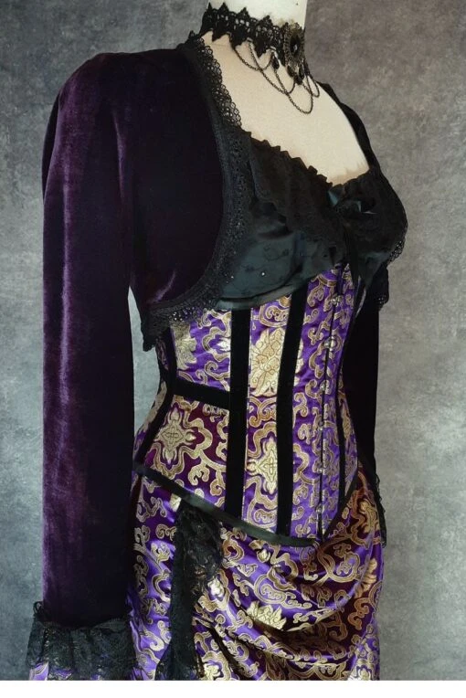Amethyst Velvet Bolero Shrug - Image 4