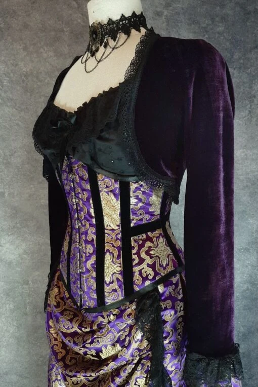 Amethyst Velvet Bolero Shrug - Image 2