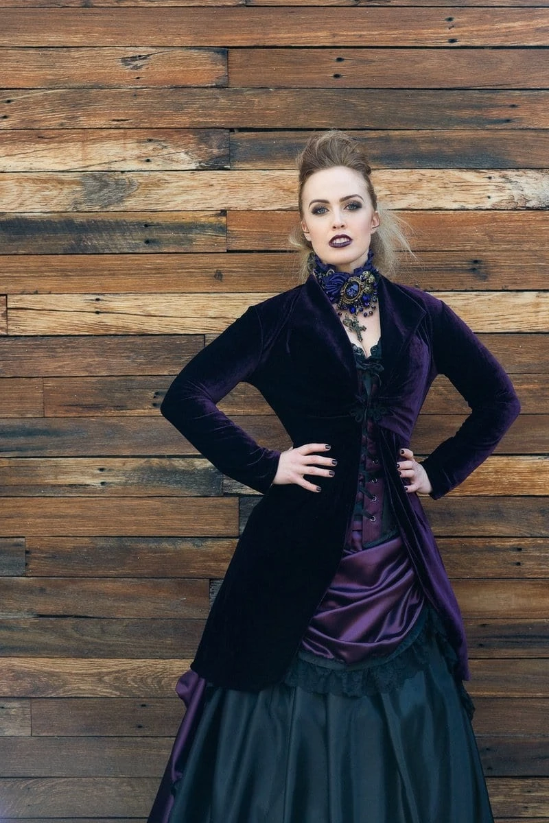 Long Purple Rose Bolero, SOLD OUT - Image 3