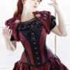 Ruby Turn Of The Century Corset, Custom Sized -Vintage Veil Clothing Store ruby queen bolero close 800x1200 f6ac9806 7765 4078 b882 93c9a97fa8a0