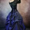Blue Majestica Palace Gown -Vintage Veil Clothing Store selie 2 bl ue