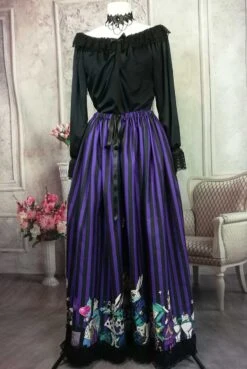 Dark Alice Purple Alice Full Length Skirt