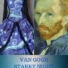 Starry Night Van Gogh Victorian Corset Gown -Vintage Veil Clothing Store shopifyvangoghcustomsizedstarrynightweddingdress