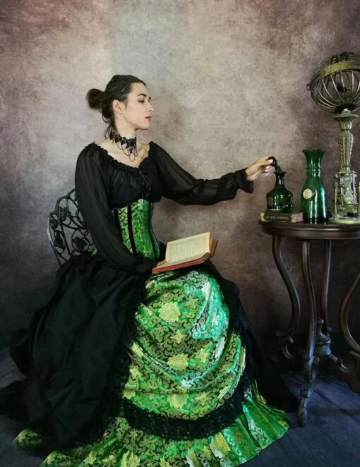 Emerald Majestica Palace Gown - Image 2