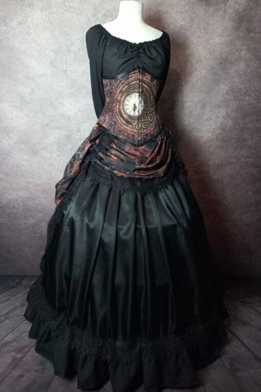 Steampunk Time Under Bust Corset Gown - Image 2