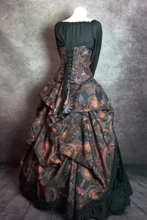 Steampunk Time Under Bust Corset Gown - Image 3
