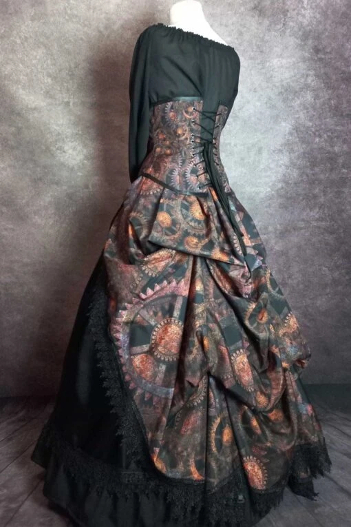 Steampunk Time Under Bust Corset Gown - Image 5