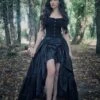 Gothic Steampunk High Low Victorian Bustle Skirt