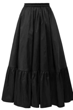 Gothic Steampunk High Low Victorian Bustle Skirt -Vintage Veil Clothing Store taffetaSDhighlowgothsteampunkbustleskirt5
